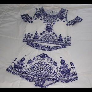 matching set - top & shorts